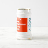 USCGshieldのC.G. STA.CAPE DISAPPOINTMENTのモラル… ビールジョッキ (中央)