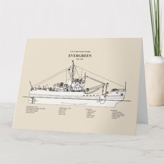 USCGTエバーグリーンwlb-295 - SBD サンキューカード (正面)
