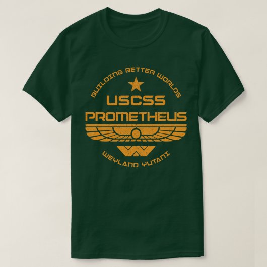 USCSSプロメテウス Tシャツ (デザイン正面)