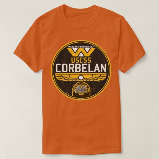 USCSS CORBELANロゴ Tシャツ (デザイン正面)