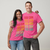 Usdコイン暗号虹文字デザイン Tシャツ (ユニセックス)