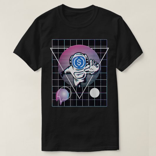 USD Coin Astronaut T-Shirt Tシャツ (デザイン正面)