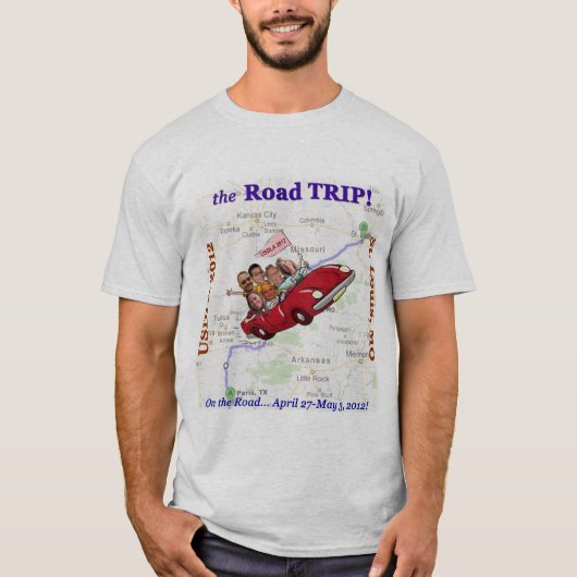 USDLA 「旅行」のTシャツ Tシャツ (正面)