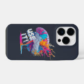 Use It - カラフルなスプラッシュ脳 iPhoneケース (裏面横)