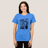 USE IT! Brain T-Shirt – Smart Minimal STEM Shirt – トライブレンドＴシャツ (正面全面)