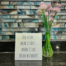 「Use it Up」感動的引用文表示 フォトプラーク