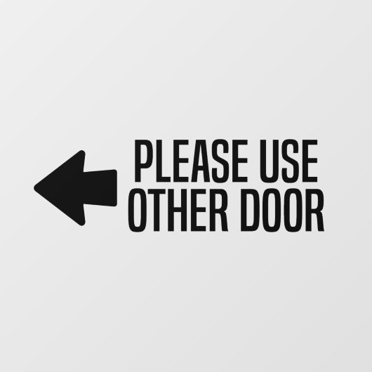 use other door sign ウィンドウサイン (シート)