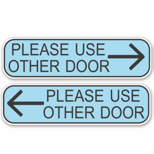 use other door sign シール (正面)