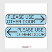 use other door sign シール (シート)