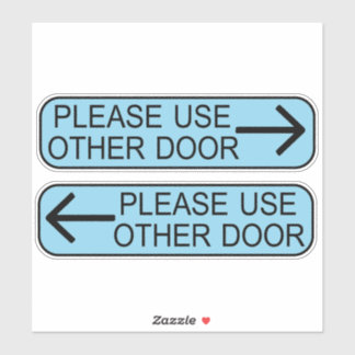 use other door sign シール