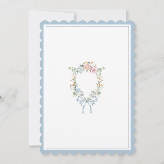 Use-Your-Own Monogram Wedding 招待状 (裏面)