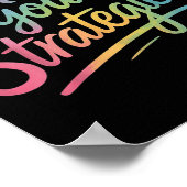 Use Your Strategies Test Day Teacher Student Motiv ポスター (角)