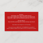 Used Car Sales Business Card Template 名刺 (裏面)