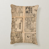 Used paper background. Old newspaper page with vin アクセントクッション (裏面(縦))