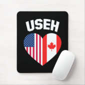USEHアメリカカナダ国旗おもしろい(カナダ) マウスパッド (マウス)
