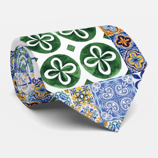 User Neck Tieポルトガル語タイル ネクタイ (ロール)
