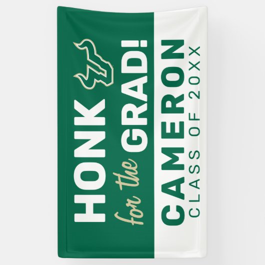 USF GradのHonk氏 横断幕 (縦)