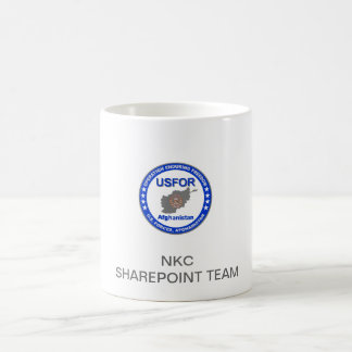 USFOR-A NKC SHAREPOINTのチームマグ コーヒーマグカップ