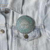 USGS Benchmark, St. Regis Mountain Geodetic Survey 缶バッジ (インサイチュ)