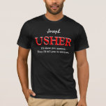 Usherおもしろいカスタマイズ可能なウェディングパーティーV09 BLACK Tシャツ<br><div class="desc">Usher おもしろい Customizable Wedding Party V09 BLACK RED WHITEこのウェディングパーティーのTシャツはよくはしゃぐ文字が言うように感じ、それに合わせて持っている。 「お見せしまのまわりにす。それなら座るように言っておこう」 しかし、もちろん私はアッシャーフォーマルと言う方が良い、または他の権利と言う感じことができる。></div>