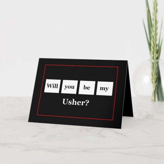 USHERスクエアーズ 結婚式招待状 招待状 (正面)