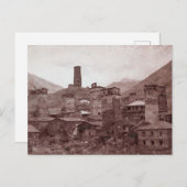 Ushguli village in Svaneti, Georgiaはがき ポストカード (正面/裏面)