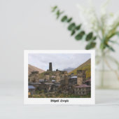 Ushguli village in Svaneti, Georgiaはがき ポストカード (スタンド正面)