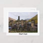 Ushguli village in Svaneti, Georgiaはがき ポストカード (正面/裏面)