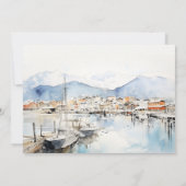 Ushuaia Argentina Landscape Rehearsal Dinner 招待状 (裏面)