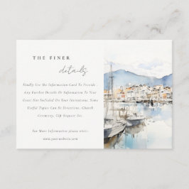 Ushuaia, Argentina Landscape Wedding Detail エンクロージャーカード