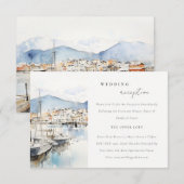 Ushuaia, Argentina Landscape Wedding Reception エンクロージャーカード (正面/裏面)