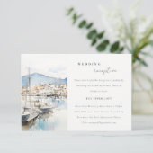 Ushuaia, Argentina Landscape Wedding Reception エンクロージャーカード (スタンド正面)