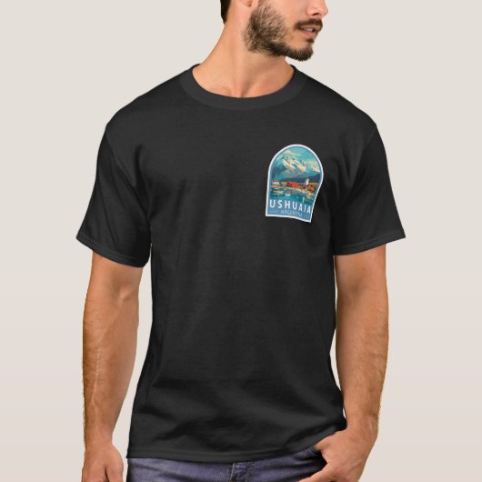 Ushuaia Argentina Travel Sticker Tシャツ (正面)