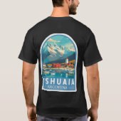 Ushuaia Argentina Travel Sticker Tシャツ (裏面)