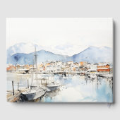 Ushuaia, Argentina Watercolor Landscape Wedding ゲストブック (裏面)