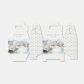 Ushuaia, Argentina Watercolor Landscape Wedding フェイバーボックス (折り畳みなし)