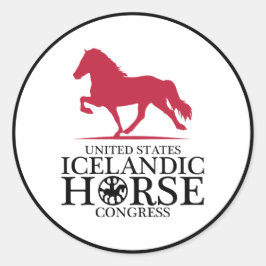 USIHCステッカー ラウンドシール