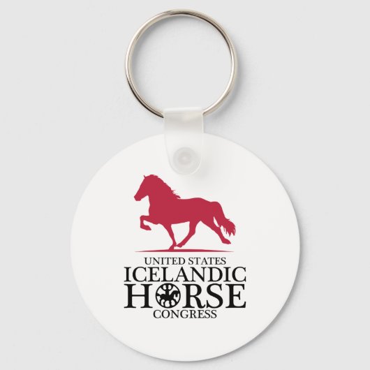 USIHCボタンキーチェーン キーホルダー (正面)