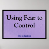 Using Fear to Control ポスター (正面)