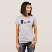 USk Dublinロゴ付きグレーのTシャツ Tシャツ (正面フル)
