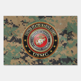 USMCのエンブレム[スペシャルエディション] [3D] アウトドアサイン