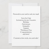 USMCのシールおよびワシのカスタマイズ可能なカード! セーブザデート (裏面)