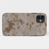 USMCの砂漠のカムフラージュ Case-Mate iPhoneケース (裏面(横))