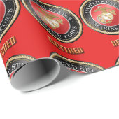 USMCの退職したな包装紙 ラッピングペーパー (ロールコーナー)