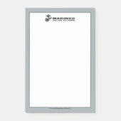 USMCの「少数の、ザ誇りを持った」積み重ねブラックロゴ ポストイット (正面)