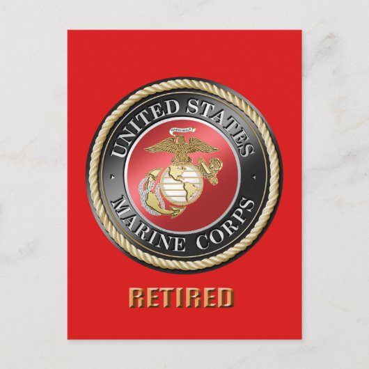 USMCはがき退職した ポストカード (正面)