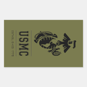 USMCは1775年を確立しました 長方形シール