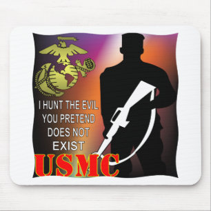 USMCはI悪を捜しますPretendありません マウスパッド