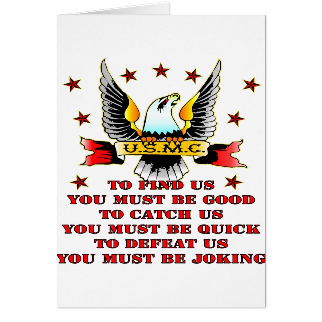 USMCを見つける我々を捕まえる我々を倒す冗談を言わなければならない (正面)