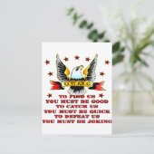 USMCを見つける我々を捕まえる我々を倒す冗談を言わなければならない ポストカード (スタンド正面)